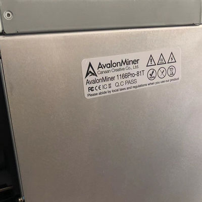 Canaan Avalon 1166 Pro 81t , Bitcoin Asic Madencilik Makinesi blok zinciri madenci